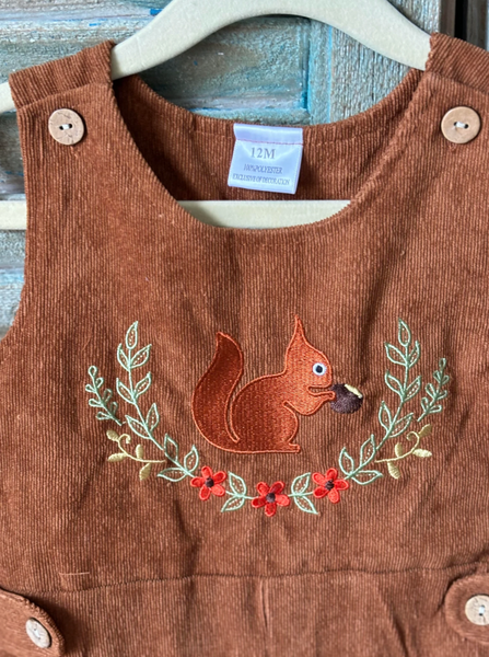 Corduroy Fall Boy Overalls