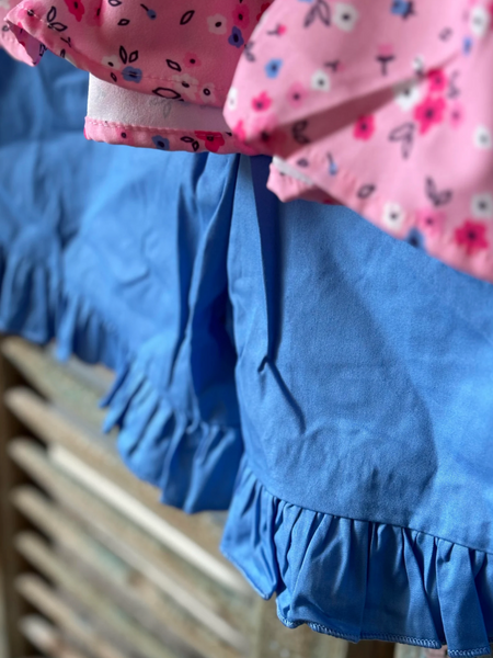 Girls Smocked Flamingo Shorts/Top Set