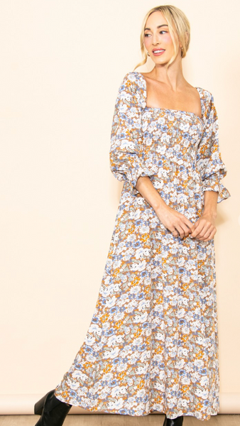 Elloh Smocked Maxi Dress