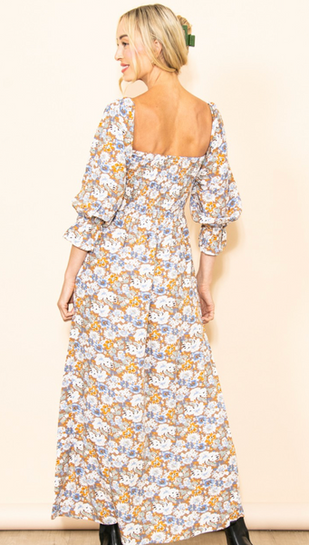 Elloh Smocked Maxi Dress