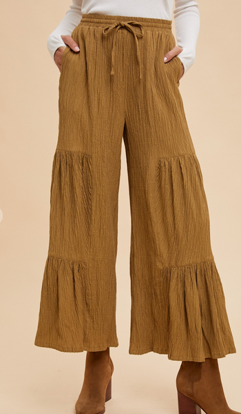 Wide Leg Tiered Pants