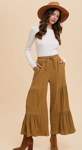 Wide Leg Tiered Pants