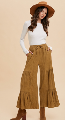 Wide Leg Tiered Pants