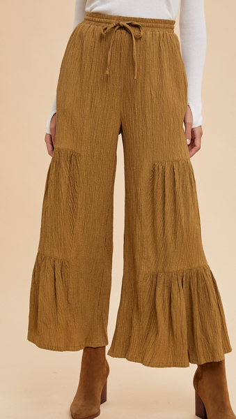 Wide Leg Tiered Pants
