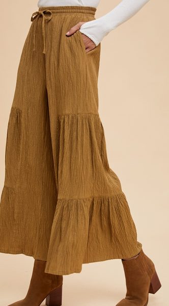 Wide Leg Tiered Pants