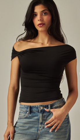 Vera Double Layered Off-The-Shoulder Top