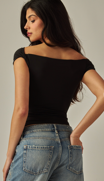 Vera Double Layered Off-The-Shoulder Top