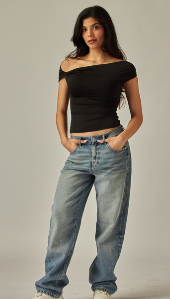 Vera Double Layered Off-The-Shoulder Top