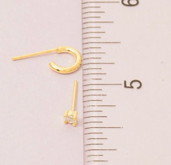Set of 4 | Mini Stud Earrings