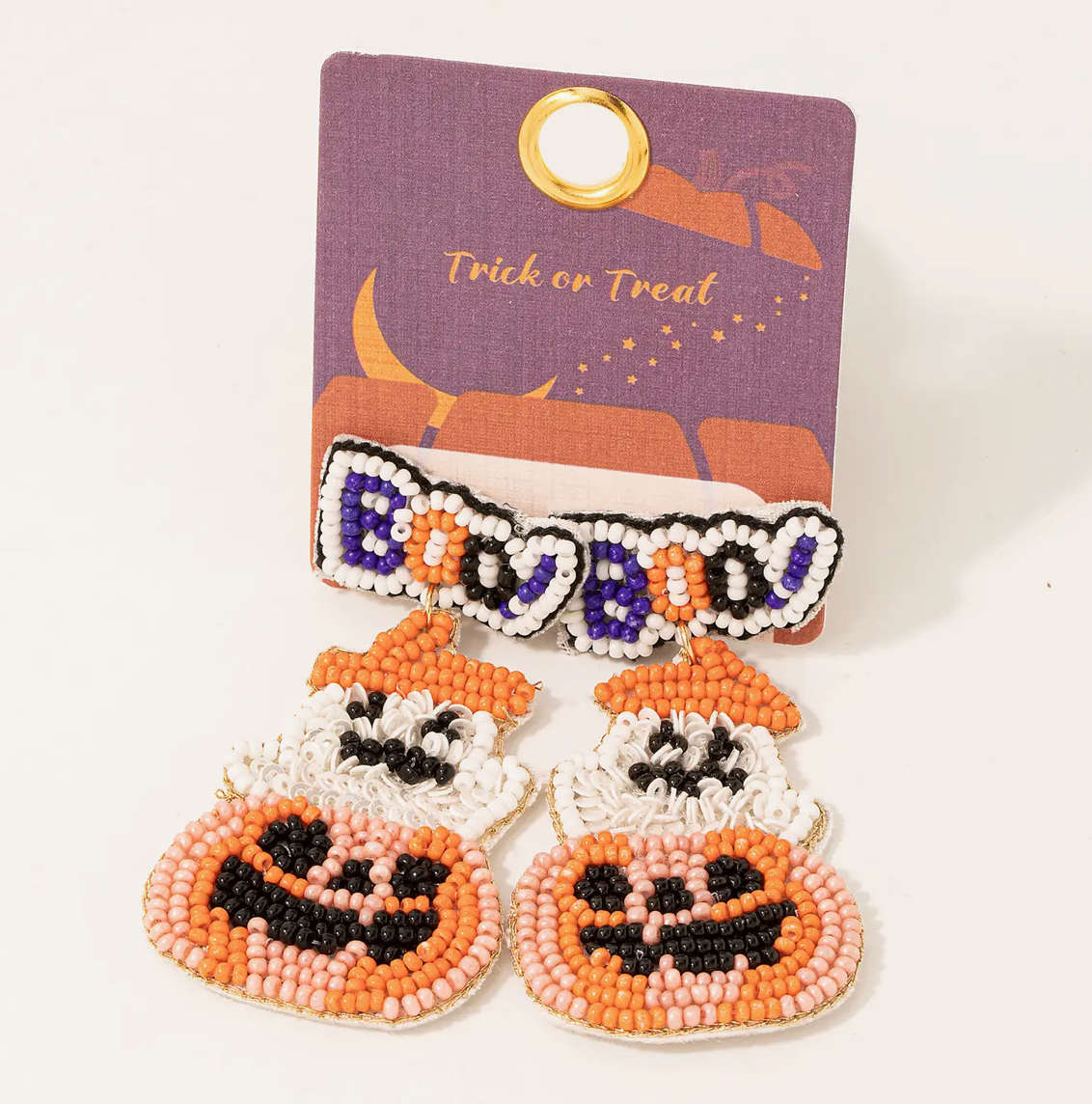 Boo Halloween Earrings
