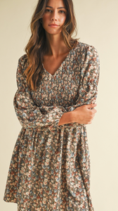 Fall Floral Dress
