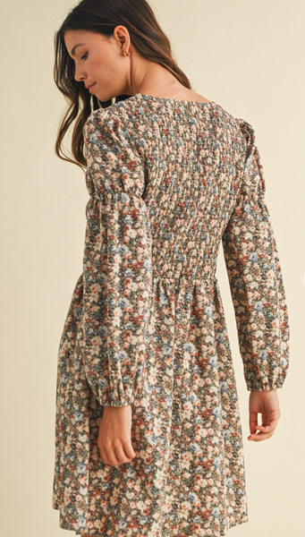 Fall Floral Dress