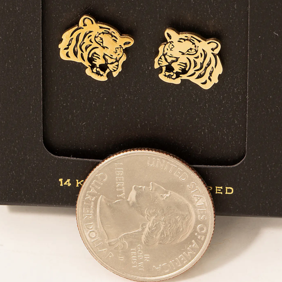 Tiger Stud Earrings
