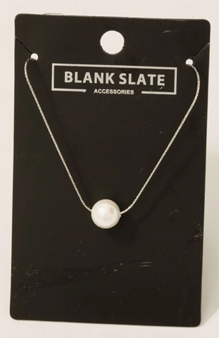 Silver Pearl Necklace