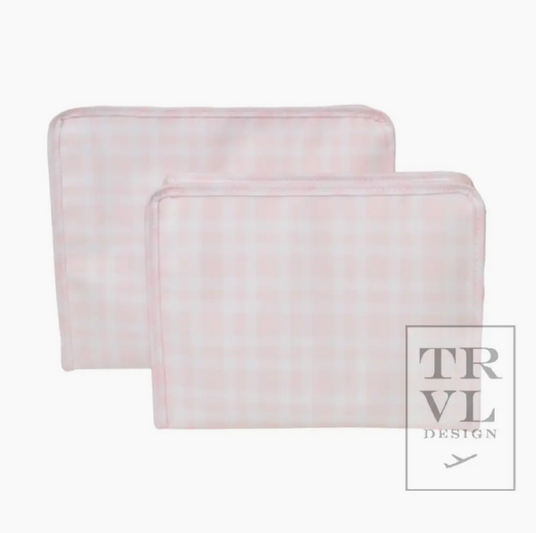 Pimlico Plaid Zip Pouch | Large
