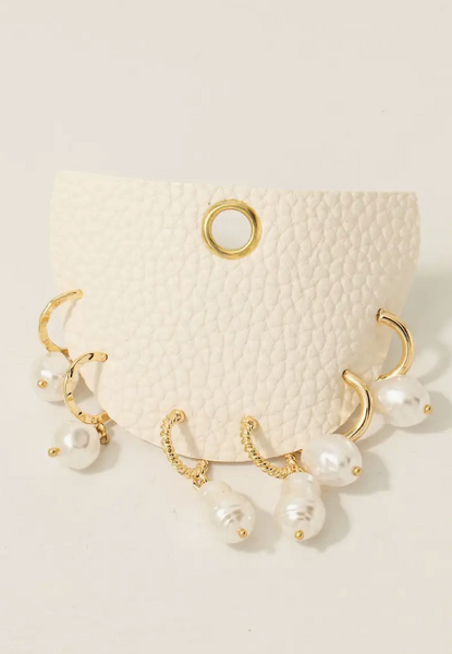 Mixed Huggie & Stud Earrings Set