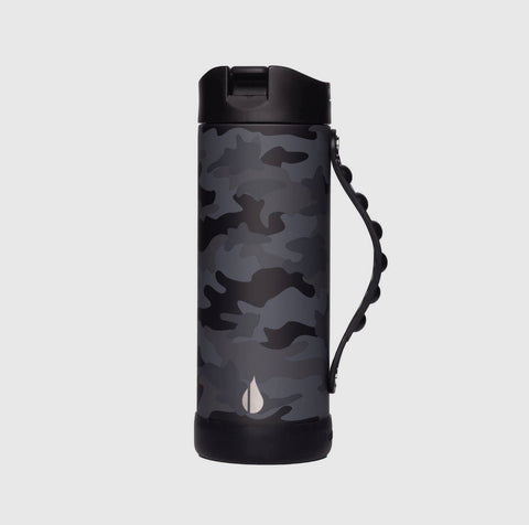 Elemental 14 oz Black Camo Water Bottle