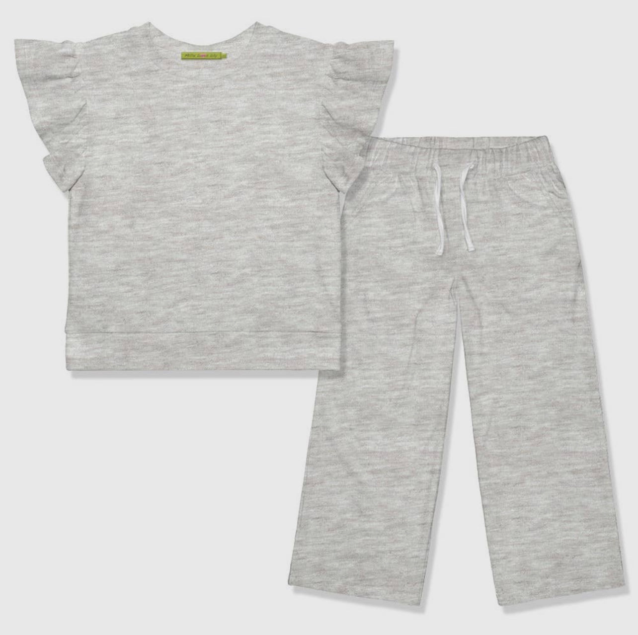 Girls Gray Pant Set