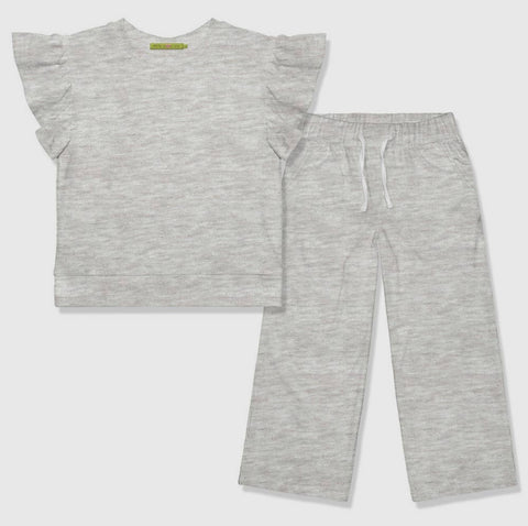 Girls Gray Pant Set