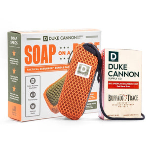 Soap on a Rope Bundle Pack (Tactical Scrubber + Bourbon soap