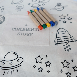 Space: CYO Artist Apron Kit with Eco Friendly Crayons