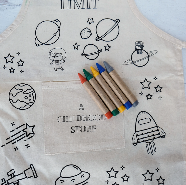 Space: CYO Artist Apron Kit with Eco Friendly Crayons