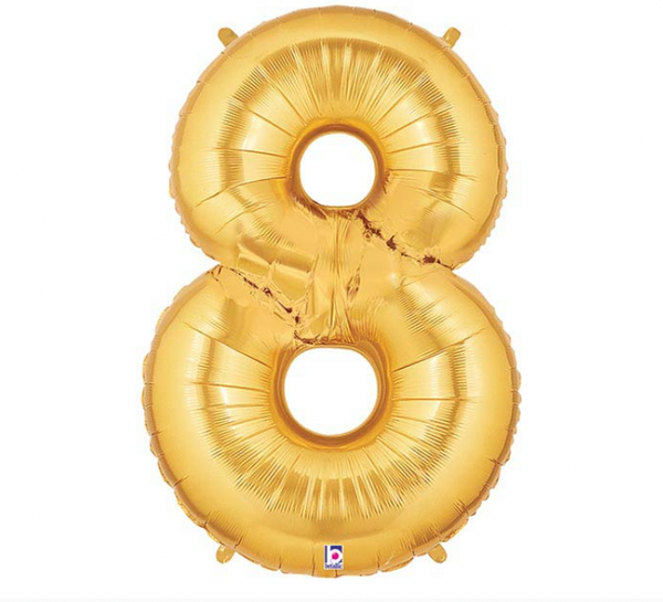 40" Foil Number Eight Balloon