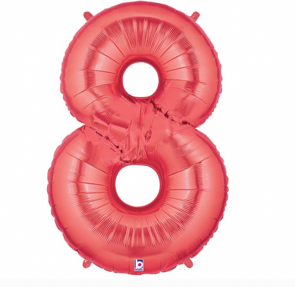 40" Foil Number Eight Balloon