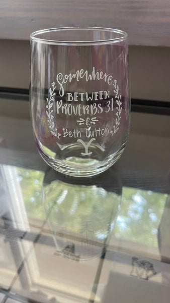 Stemless 17 Oz Wine Glass