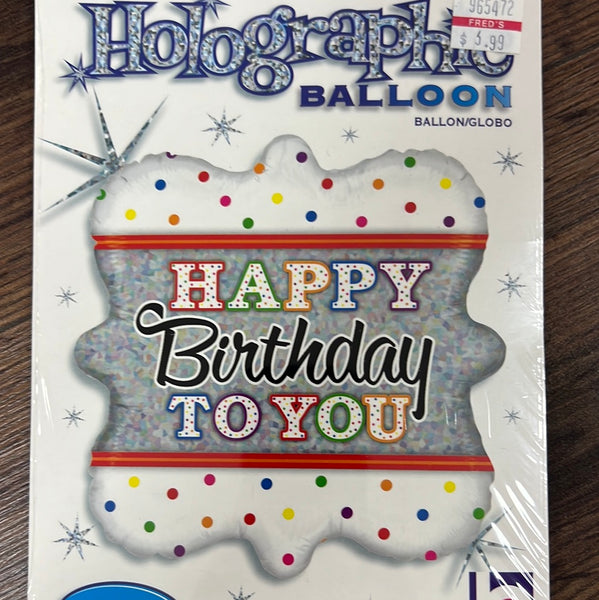 Quatrefoil Birthday Balloon